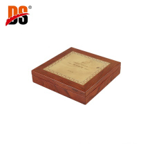 DS Top Grade Customized Rosewood Patchwork Gold Packaging Coin Box